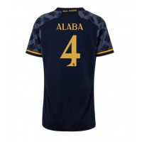 Camiseta Real Madrid David Alaba #4 Segunda Equipación Replica 2023-24 para mujer mangas cortas